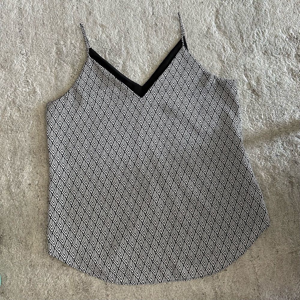Express Black and White Tank Top Size Medium
